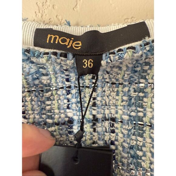 Maje Volinete Tweed Blazer & Jolinete Pleated Mini Skirt - Picture 14 of 14